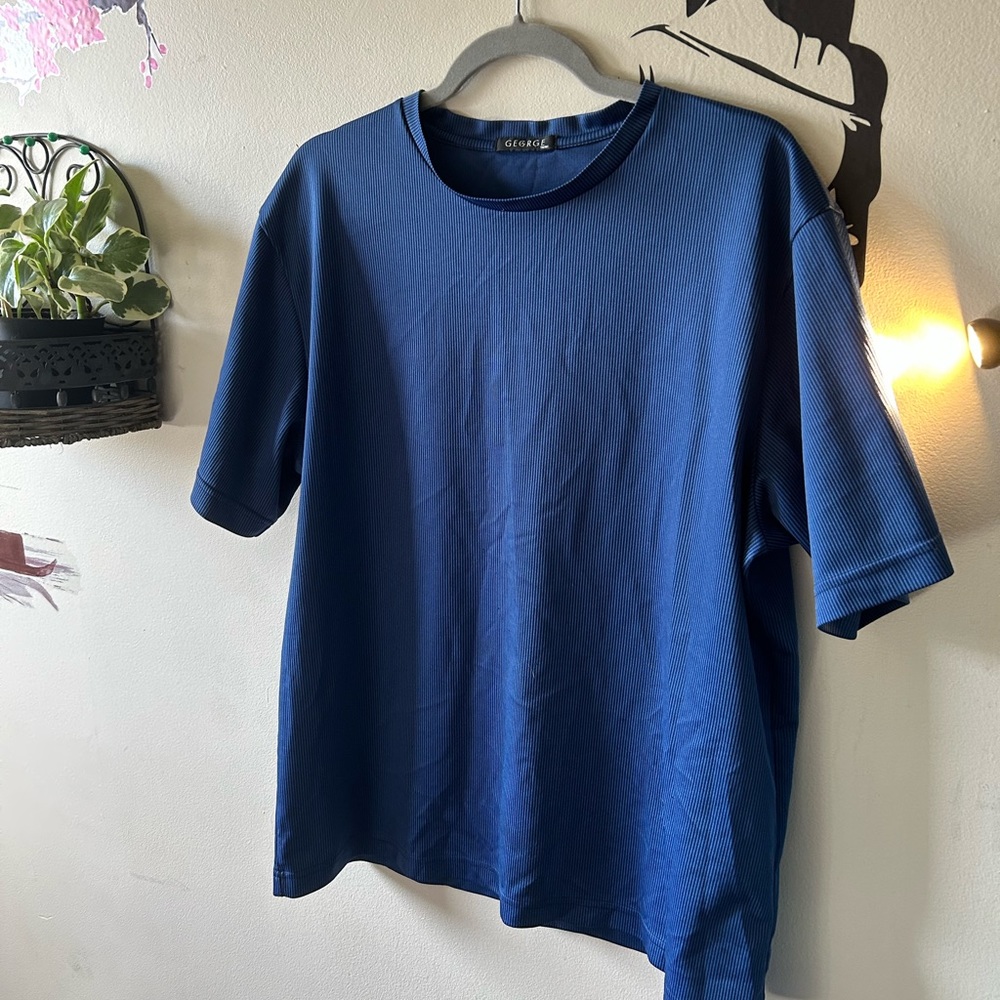Blue and Green Lined Tees